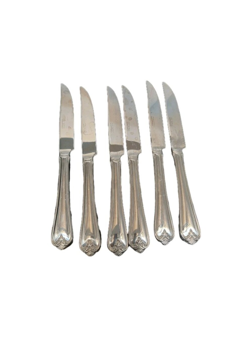 Oneida WM A Rogers Stainless Summer Mist Autumn Glow Dinner  Knives" Lot Of 6